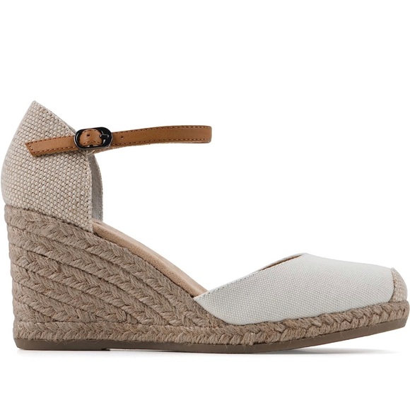 SUMMER SALE! Brand NIB White Women’s Espadrilles Size 8 - Picture 3 of 9